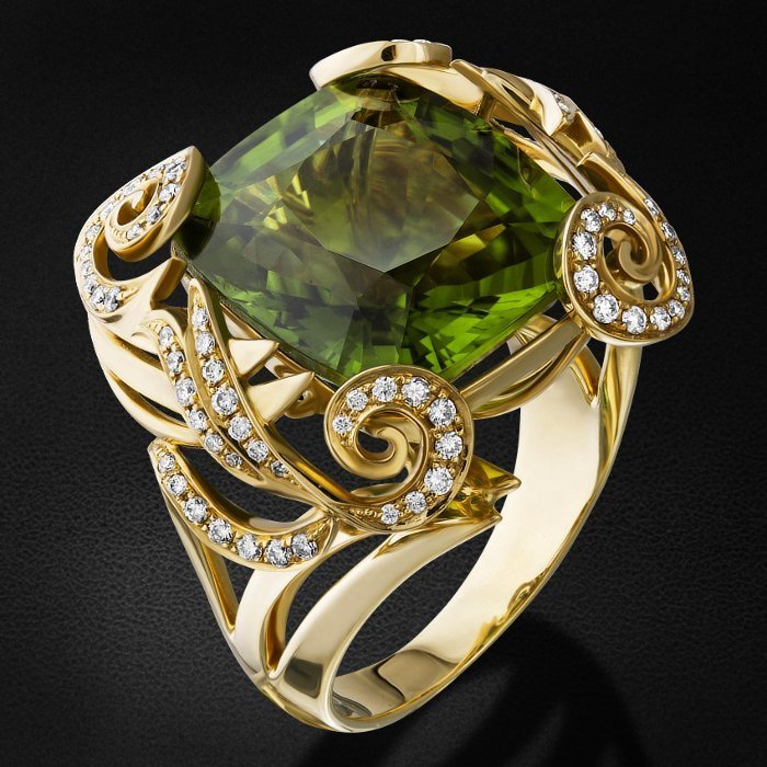 Женские кольца с драгоценными камнями