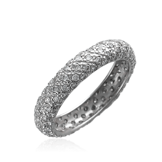 Кольцо с россыпью бриллиантов Одухотворенная нежность (арт. 11052)