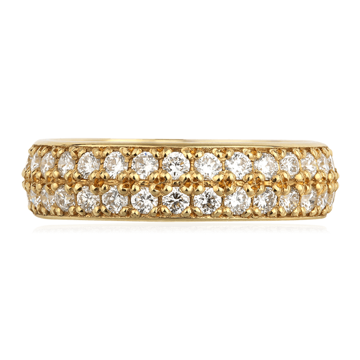 Кольцо с бриллиантами из желтого золота 750, фото № 2