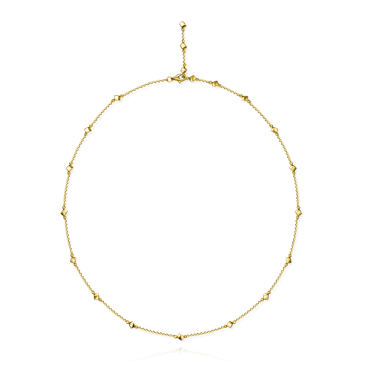 Колье без вставок из желтого золота 585 пробы (арт. 99549)
