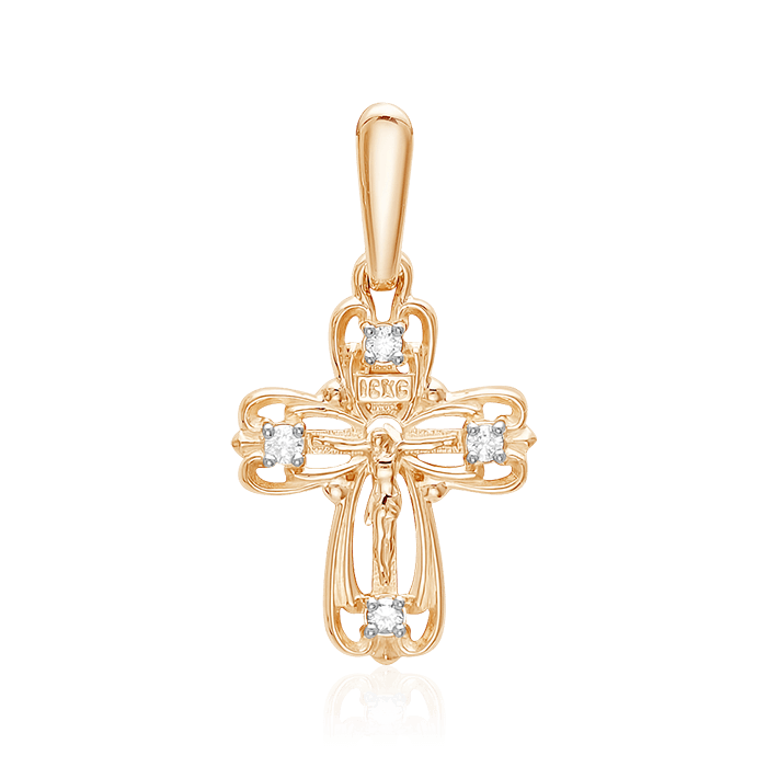 Золотой крестик фото женский православный