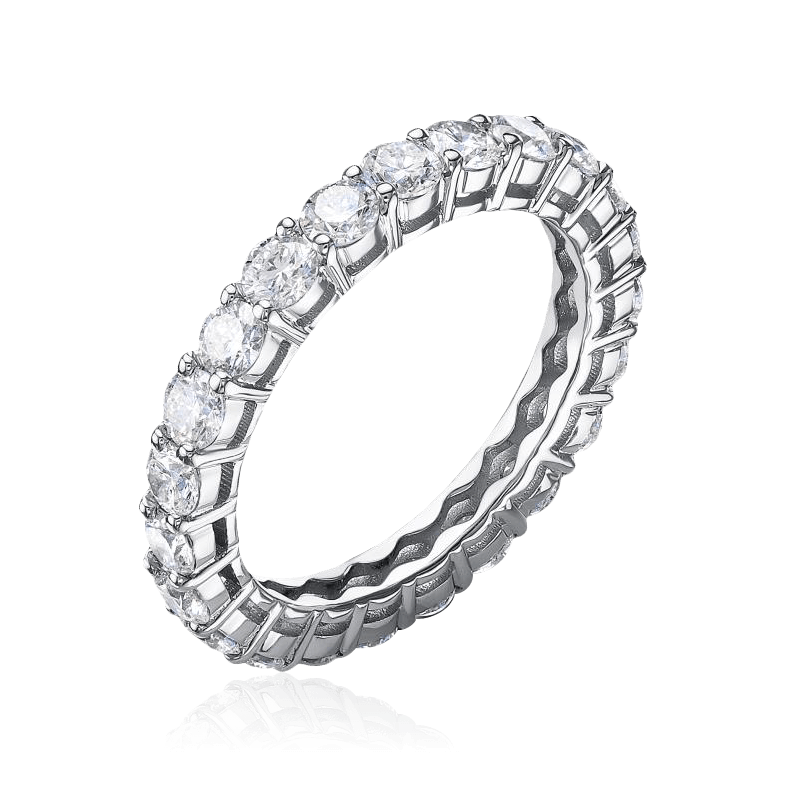 Кольцо с бриллиантами из белого золота 585 пробы (арт. 99083)