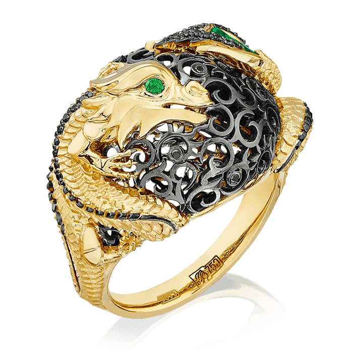 Кольца с драконом