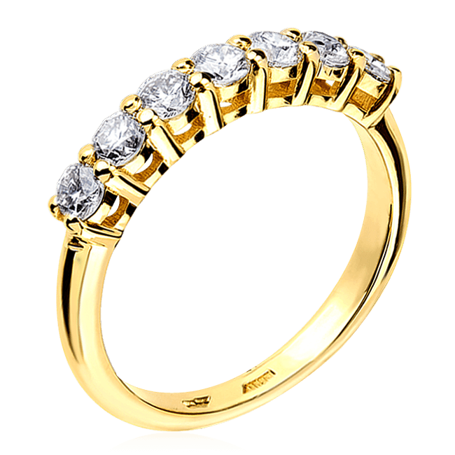 Кольцо золото дорожка с бриллиантами